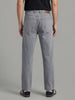 Men's Ice Grey Relaxed Fit Washed Denim Jeans Non-Stretchable
