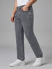 Men's Light Grey Relaxed Fit Washed Denim Jeans Non-Stretchable