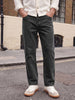 Men's Black Relaxed Fit Washed Denim Jeans Non-Stretchable