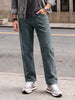 Men's Light Blue Relaxed Fit Washed Denim Jeans Non-Stretchable
