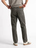 Men's Light Grey Relaxed Fit Washed Denim Jeans Non-Stretchable