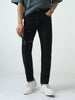 Men's Black Slim Fit Washed Denim Jeans Stretchable