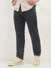 Men's Dark Grey Slim Fit Washed Denim Jeans Stretchable