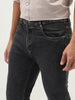Men's Dark Grey Slim Fit Washed Denim Jeans Stretchable