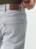 Men's Ice Grey Slim Fit Washed Denim Jeans Stretchable