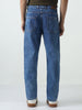 Men's Blue Slim Fit Washed Denim Jeans Stretchable