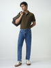 Men's Blue Slim Fit Washed Denim Jeans Stretchable