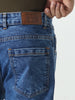Men's Blue Slim Fit Washed Denim Jeans Stretchable