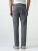 Men's Grey Slim Fit Washed Denim Jeans Stretchable