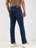 Men's Blue Straight Fit Washed Jeans Stretchable