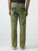 Men's Ice Blue Straight Fit Heavy Washed Jeans Stretchable