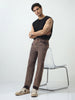 Men's Light Brown Straight Fit Heavy Washed Jeans Stretchable