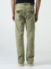 Men's Light Green Straight Fit Heavy Washed Jeans Stretchable