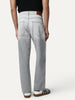 Men's Ice Grey Straight Fit Heavy Washed Faded Denim Jeans Stretchable