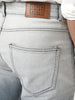 Men's Grey Straight Fit Heavy Washed Faded Denim Jeans Stretchable