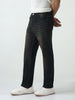 Men's Carbon Blue Straight Fit Heavy Washed Jeans Stretchable