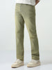 Men's Ice Grey Straight Fit Heavy Washed Jeans Stretchable