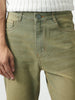 Men's Grey Straight Fit Heavy Washed Jeans Stretchable