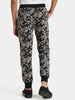 Urbano Juniors Boy's Dark Grey Printed Regular Fit Jogger Track Pants Stretch