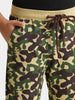 Urbano Juniors Boy's Khaki Printed Regular Fit Jogger Track Pants Stretch