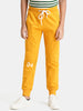 Urbano Juniors Boy's Orange Solid Regular Fit Jogger Track Pants Stretch