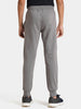 Urbano Juniors Boy's Grey, Dark Blue, White Printed, Color Block Regular Fit Jogger Track Pants Stretch