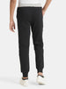 Urbano Juniors Boy's Black, Grey Printed, Color Block Regular Fit Jogger Track Pants Stretch