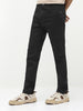 Men Slim Mid Rise Black Jeans Stretchable