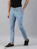 Men's Light Blue Slim Fit Denim Jeans Stretchable
