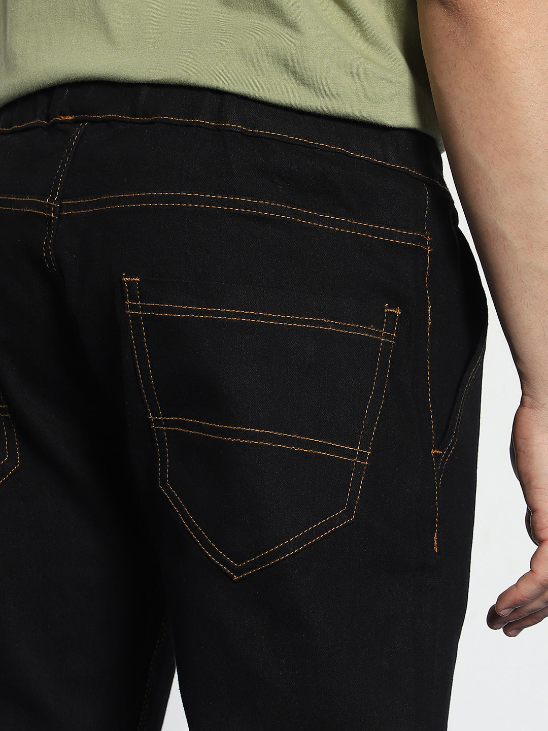 Men's Black Jogger Jeans Slim Fit Stretch