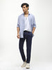 Men's Dark Blue Jogger Jeans Slim Fit Stretch