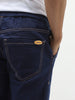 Men's Dark Blue Jogger Jeans Slim Fit Stretch