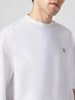 Men's White Solid Round Neck Oversized Half Sleeve Cotton T-Shirt