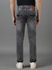 Men's Grey Slim Fit Washed Jeans Stretchable