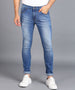 Urbano Fashion Men's Dark Blue Skinny Fit Washed Jeans Stretchable