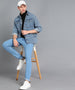 Men's Light Blue Skinny Fit Washed Jeans Stretchable