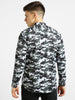 Men's Grey Cotton Full Sleeve Slim Fit Casual Camouflage Printed Shirt