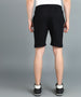 Urbano Fashion Men's Black Cotton Color-Block Regular Shorts Stretchable