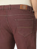 Plus Men's Brown Regular Fit Denim Jeans Stretchable