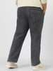 Plus Men's Dark Grey Regular Fit Washed Jeans Stretchable