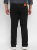 Urbano Plus Men's Black Regular Fit Washed Denim Bootcut Jeans Stretchable