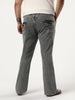 Plus Men's Light Grey Bootcut Fit Mid Rise Acid Wash Jeans Stretchable