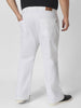 Plus Men's White Washed Bootcut Jeans Stretchable