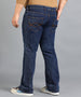 Urbano Plus Men's Dark Blue Washed Bootcut Jeans Stretchable
