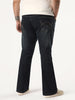 Plus Men's Carbon Blue Bootcut Fit Mid Rise Heavy Washed Jeans Stretchable