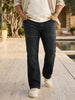 Plus Men's Carbon Blue Bootcut Fit Mid Rise Heavy Washed Jeans Stretchable