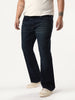 Plus Men's Dark Blue Bootcut Fit Mid Rise Heavy Washed Jeans Stretchable