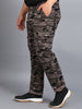 Urbano Plus Men's Navy Blue Regular Fit Military Camouflage Cargo Chino Pant with 6 Pockets