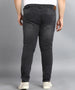 Urbano Plus Men's Carbon Grey Regular Fit Washed Jeans Stretchable