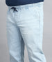 Plus Men's Ice Blue Regular Fit Washed Jogger Jeans Stretchable